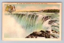 Canada- Niagara Falls Close View Of Horseshoe Falls Old Vintage c1949 Postcard