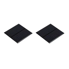 2Pcs Mini Solar Panel Cell 6V 150mA 0.75W 80mm x 80mm for DIY Project