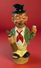 Vintage Hobo Bar Ware Musical Bum "How Dry I Am" Japan Bar Set