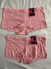 NEW Maidenform Cotton Boyshort Underwear 2 Pair Womens Size XLarge 8 DM0002 Pink