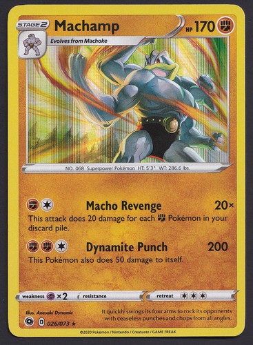 Machamp - Pokémon Champion's Path 026/073 - Holo Rare  - Bild 7 von 8