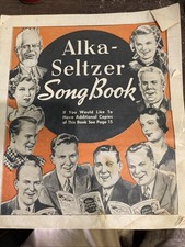 Alka Seltzer Song Book 1937 Great Ads Songs Clementine Nelly Gray Vintage
