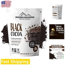 8 oz Unsweetened Black Cocoa Powder - Ideal for Decadent Baking Creations
