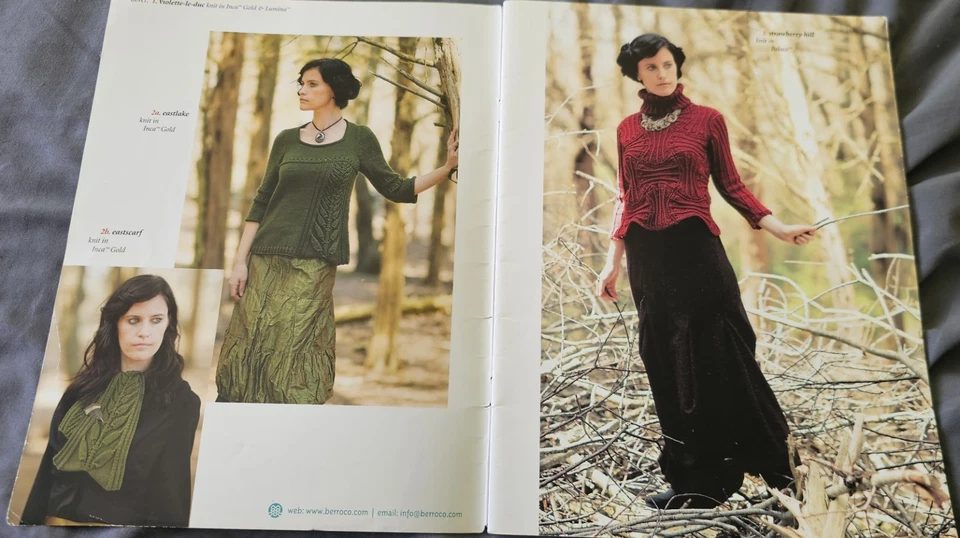 Norah Gaughan Woodland Gothic Knitting 15 Patterns Sweater Hat Scarf Knit Vol 3 - Image 3 of 4
