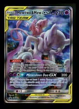 #2 Mewtwo & Mew GX SM191 Black Star Promo 2019 Tag Team Holo Carta Pokémon TCG