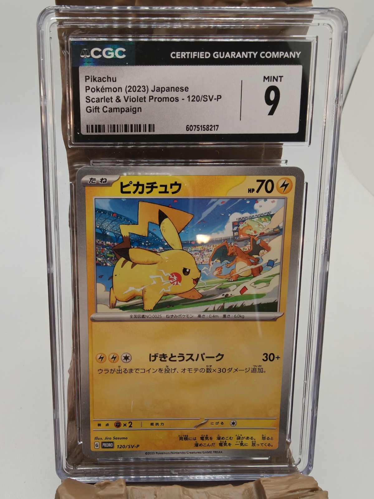 Pikachu 2023 Japanese SV-P Promo #120/SV-P Gym Event Campaign
