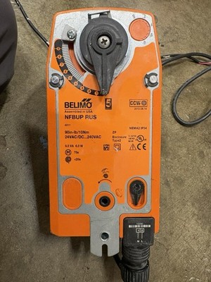 Belimo NFBUP RUS valve actuator.  Spring Return.  Used In Working Condition.