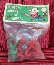 Vintage RINGO TOY CORP Cowboys Indians Horses Action Figures NOS Toy Toys