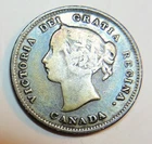 1893 Canada 5 Cents Silver — photo from another recent sale