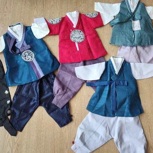 Baby Boys Hanbok for First Birthday, High Quality