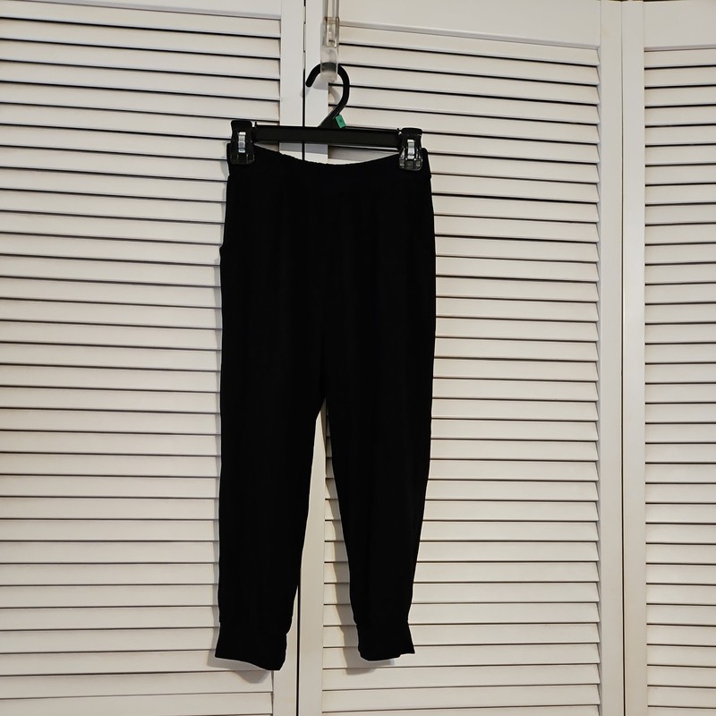 MINI EEL girls black stretch cuffed legging/joggers size 8