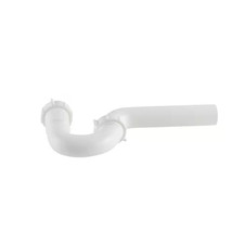 1-1/2 In. White Plastic Sink Drain P- Trap
