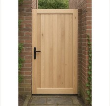 Iroko Hardwood Timber Gates (Designs & Delivery Available) Tel: +44 7840 349621