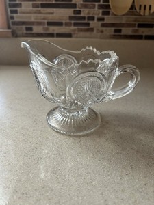 American Brilliant Period or Early American Pattern Glass (EAPG) creamer