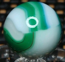 .64" STUNNING VINTAGE MARBLE KING MARBLES W/ OXBLOOD SPARKLES MINT