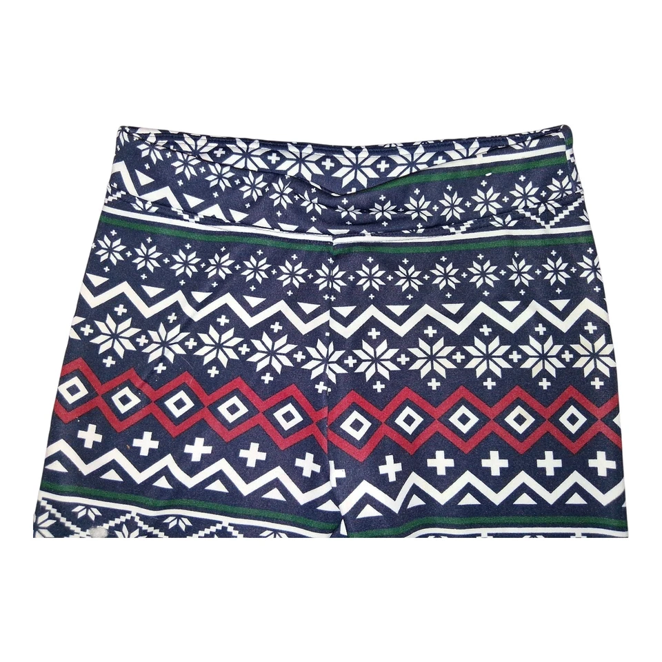 Leggings forrados de lana Serra para mujer estampado navideño multicolor talla grande Foto 2 de 4