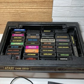 Atari 2600 Console in Box with Game Lot And Collector OEM Case Untested