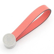 HERMES Marris Serie Glove Holder Flamingo Epsom Leather Bag Charm