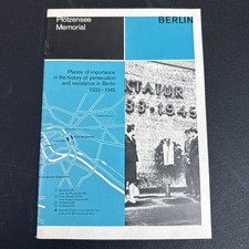 1970 Pl&ouml;tzensee Memorial Berlin WWII Resistance Pamphlet 6th Ed Germany