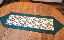 Handmade Quilted "Poinsettia" Table Runner