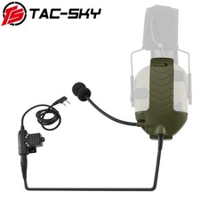 TS TAC-SKY Microphone Kit Compatible with Walker Tactical Headset with U94 PTT