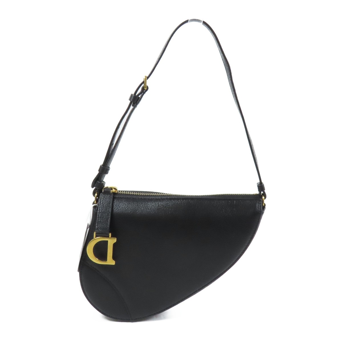 15%OFF* Christian Dior CD GHW Saddle Rodeo Shoulder Bag Goatskin