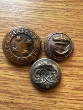 3 Nice Vintage Military Buttons Found Locally in The UK