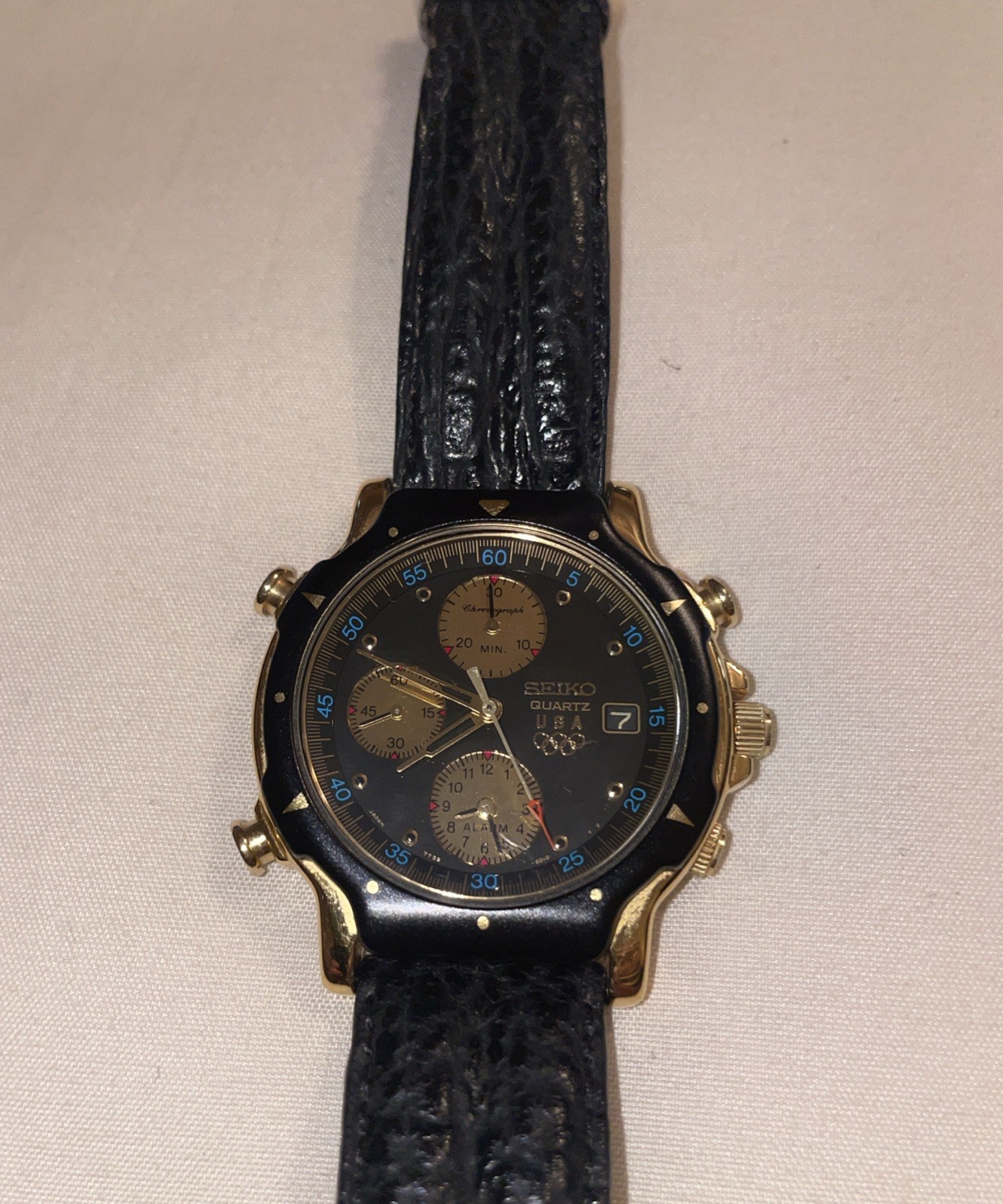 Seiko 1992 Olympic Two Tone Chronograph Black