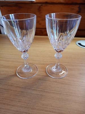 2 x Vintage RCR Kristall 24% Bleikristall Weingläser - Italien
