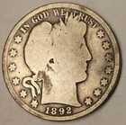 1892 Barber Half Dollar