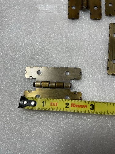30- H hinges Toy Box Chest Hinges Antique English 2-1/2”x 1-5/8” Includes Screws - Picture 5 of 6