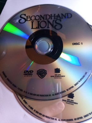 SECOND HAND LIONS FULSCRN 2DISC DVD DISC ONLY USED FREESHIP NOTRACKING