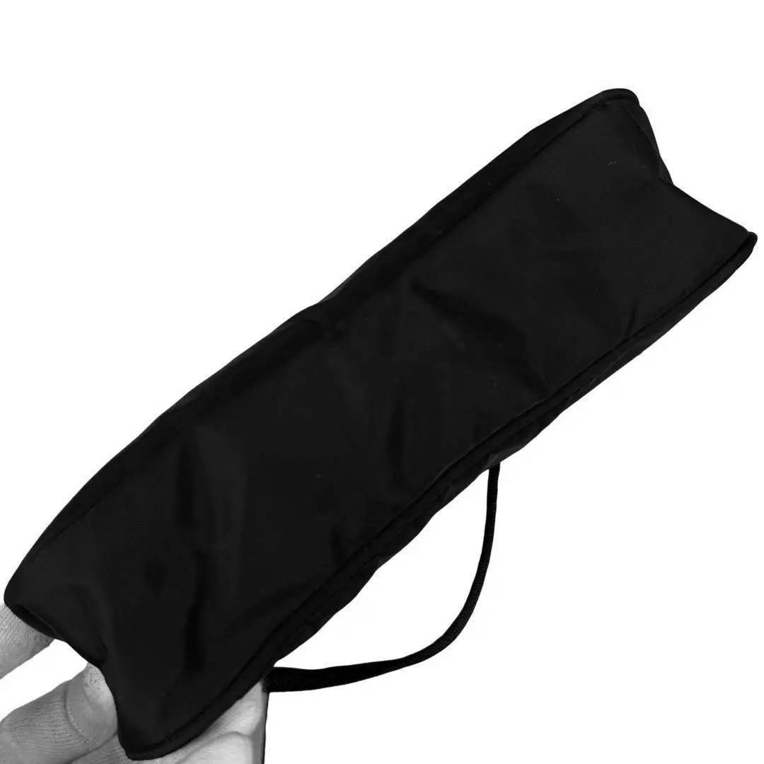 PRADA Triangular Logo Nylon Accessory Pouch Black… - image 6