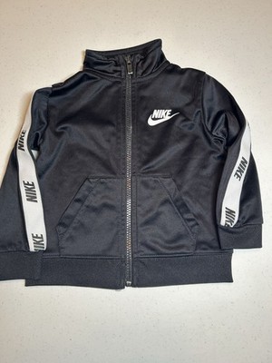 Nike Toddler 18M Full Zip Jacket Track Suit Top Nike Logo White Branding