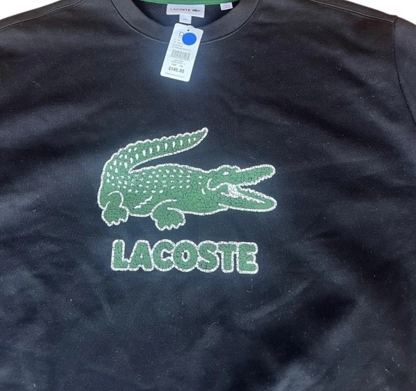 NWT Lacoste mens Green Big Logo Crocodile Pullover Sweater Sweatshirt size 1XLT thumbnail 8