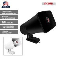 5Core 6 Inch PA Horn 200W Loud Speaker Bull Horn Loud Audio 8Ohm All Weather Use