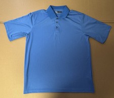 Pebble Beach Performance Golf Polo Shirt Men's XL Short Sleeve Light Blue XL