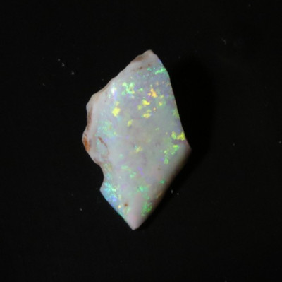 Australian White Opal Rub   18 ct  - Bright Green & Yellow Flash   Natural Solid
