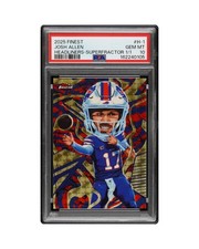 Josh Allen 2025 Topps Finest Headliner SSP Superfractor 1/1 PSA 10