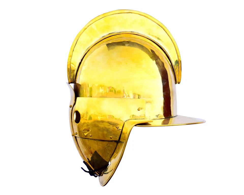 Halloween Brass Secutor helmet Gladiator Combat battle ready helmet - Image 3 of 4