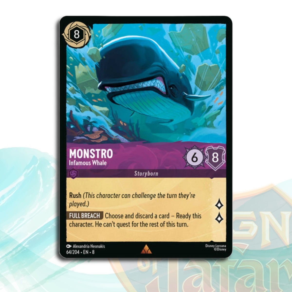 RARE] **Monstro—Infamous Whale #64/204** NM Reign of Jafar TCG Disney  Lorcana | eBay UK