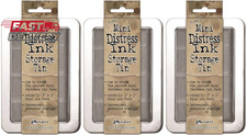Tim Holtz Mini Distress Ink Storage Tins - Pack of Three Tins 