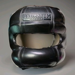 Ultimatum Boxing Face Bar Headgear Gen 5 Style Black XL Sparring