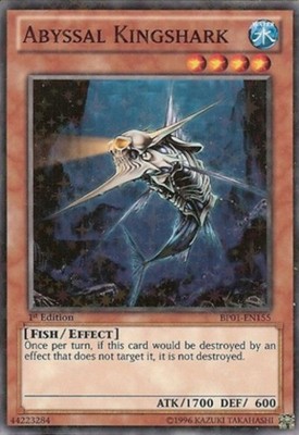 Abyssal Kingshark - BP01-EN155 - Starfoil Rare - Unlimited Edition - Moderately 