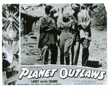 Buster Crabbe Planet Outlaws lobby card 8x10 1953