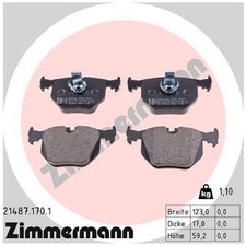 Satz Bremsbeläge Bremsklötze hinten für BMW X3 E83 X5 E53 Z4 E86 E85 id64052