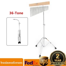Bar Chimes Single-Row Wind Chime 36-Tone With Tripod Stand Percussion Instrument