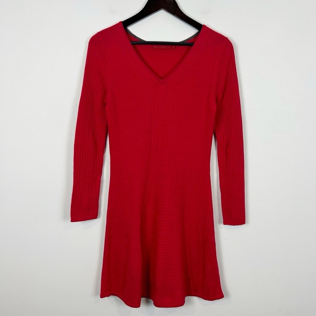 chinese dress ladies Autumn Winter Women's 100% Merino Wool Dress Solid Color Knit O Neck Long  Sleeve Thermal Dress Bean GN S at Amazon Women's Clothing store main image 1