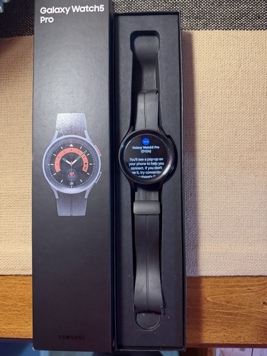 Samsung Galaxy Watch5 Pro 45mm - Black Titanium (SM-R920N) | eBay