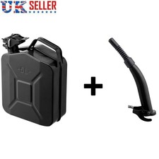 5L 5 Litre Black Metal Jerry Can Fuel Petrol Diesel Steel Container Car UK